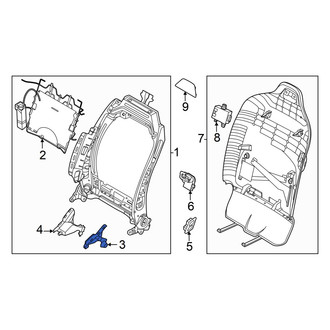 Kia OE - Front Right Inner Seat Hinge Cover
