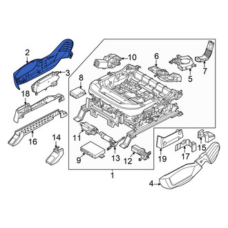 Kia OE - Front Left Outer Seat Trim Panel