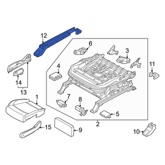 Kia OE - Front Right Outer Seat Track Cover