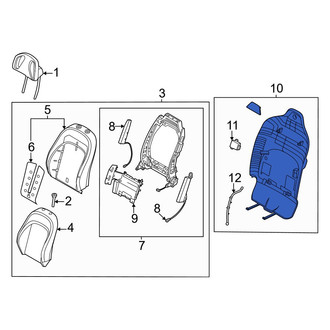Kia OE - Center Left Seat Back Panel