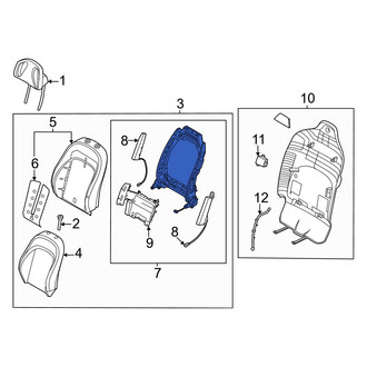 Kia OE - Center Left Seat Back Frame