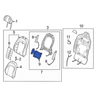 Kia OE - Front Left Seat Lumbar Support Cushion