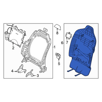 Kia OE - Front Left Seat Back Panel