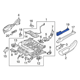 Kia OE - Front Left Seat Frame Cap