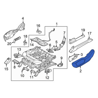 Kia OE - Front Right Outer Seat Trim Panel