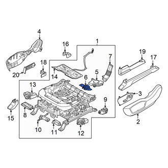 Kia OE - Front Left Forward Climate Controlled Seat Duct