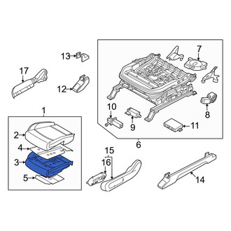 Kia OE - Front Left Seat Cushion Pad