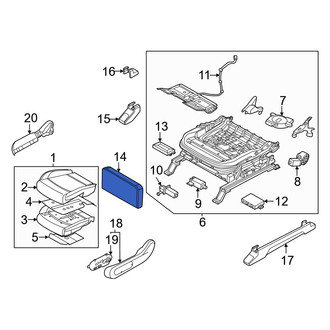 Kia OE - Front Left Forward Seat Cushion Foam