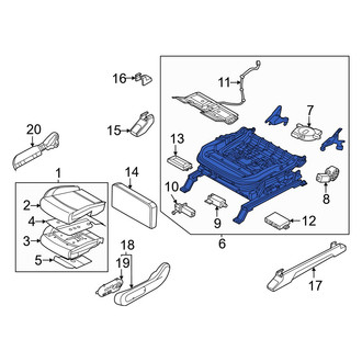 Kia OE - Front Left Seat Track