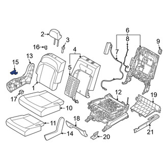 Kia OE - Center Right Seat Back Recliner Adjustment Handle