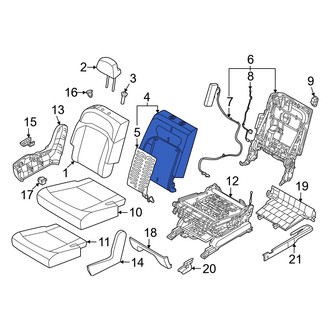 Kia OE - Center Right Seat Back Cushion