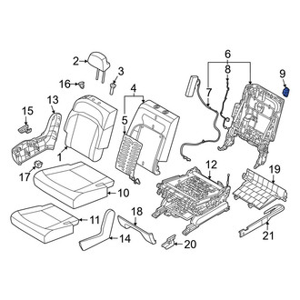 Kia OE - Center Left Child Restraint Anchor Plate Bezel
