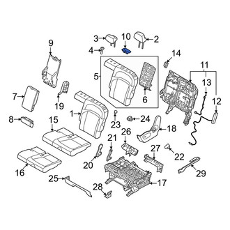 Kia OE - Center Left Seat Belt Trim Bezel