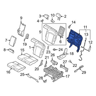 Kia OE - Center Left Seat Back Frame