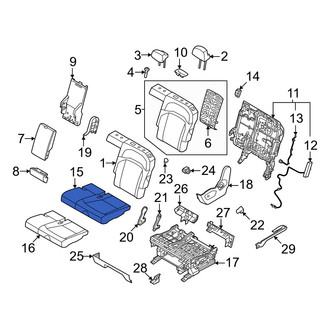 Kia OE - Center Left Seat Cover