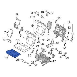 Kia OE - Center Left Seat Cushion Foam