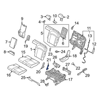 Kia OE - Center Left Seat Hinge Cover