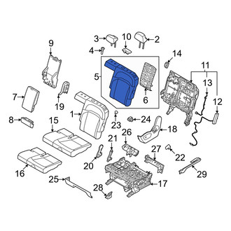 Kia OE - Center Left Outer Seat Back Cushion