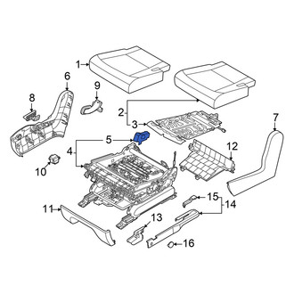 Kia OE - Center Right Seat Frame Cap