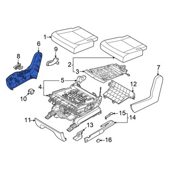Kia OE - Center Right Outer Seat Trim Panel
