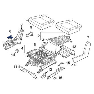 Kia OE - Center Right Seat Back Recliner Adjustment Handle