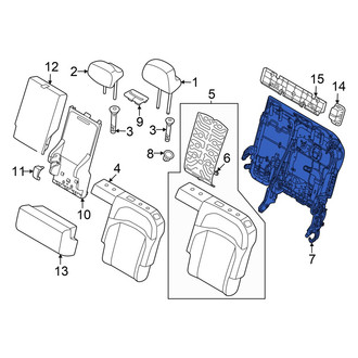 Kia OE - Center Left Seat Back Frame
