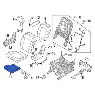 Kia OE - Center Right Seat Cushion Pad