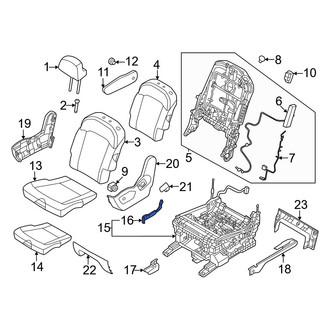 Kia OE - Center Right Seat Belt Receptacle Cover