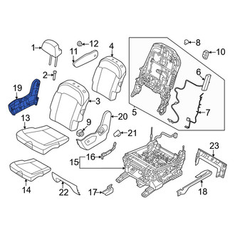 Kia OE - Center Right Outer Seat Trim Panel
