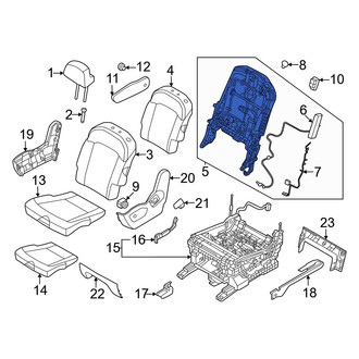 Kia OE - Center Right Seat Back Frame