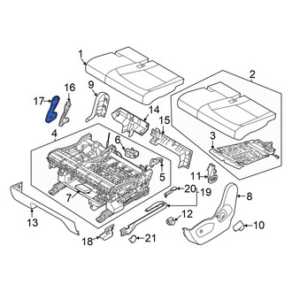 Kia OE - Center Left Seat Hinge Cover