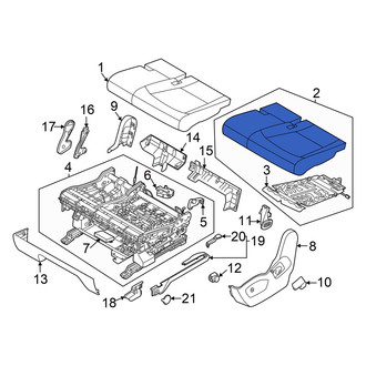 Kia OE - Center Left Seat Cushion Foam