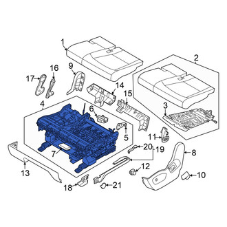 Kia OE - Center Left Seat Frame
