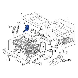 Kia OE - Front Left Inner Seat Trim Panel