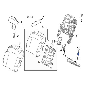 Kia OE - Center Child Restraint Anchor Plate Bezel