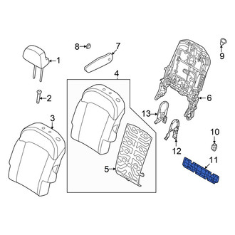 Kia OE - Center Left Seat Back Panel