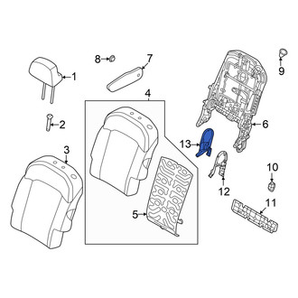 Kia OE - Center Left Outer Seat Hinge Cover