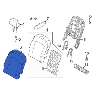 Kia OE - Center Left Seat Back Cushion Cover