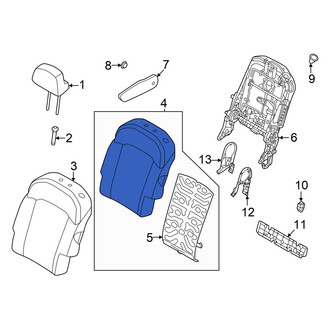 Kia OE - Center Left Seat Back Cushion