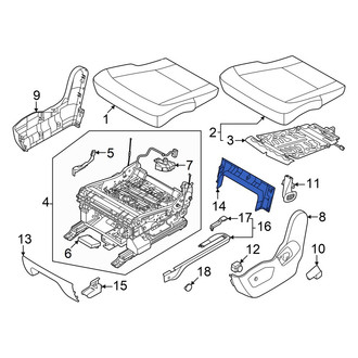 Kia OE - Center Right Outer Seat Trim Panel