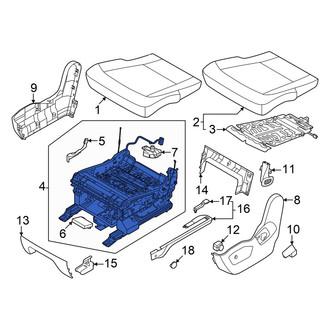 Kia OE - Center Left Seat Frame