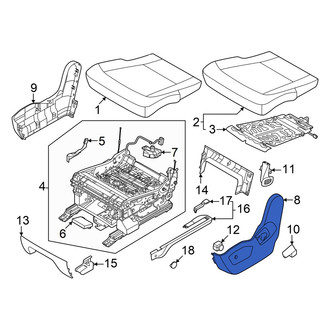 Kia OE - Center Right Outer Seat Trim Panel