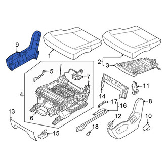 Kia OE - Front Left Outer Seat Trim Panel