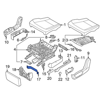 Kia OE - Center Front Seat Frame Trim Panel