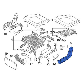 Kia OE - Center Rear Seat Trim Panel