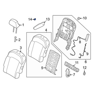 Kia OE - Right Seat Armrest Cap