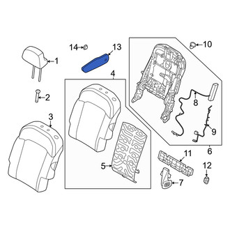 Kia OE - Center Left Seat Armrest