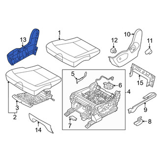 Kia OE - Center Right Outer Seat Trim Panel