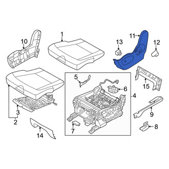 Kia OE - Center Left Seat Back Recliner Adjustment Handle