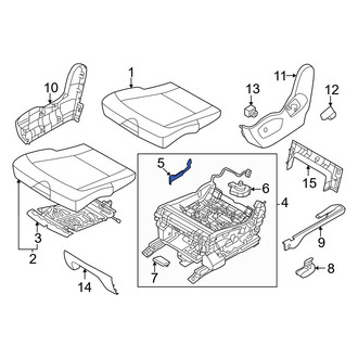 Kia OE - Center Left Seat Belt Receptacle Cover